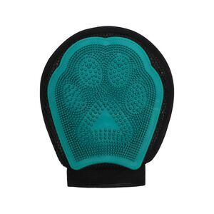 Double-Sided Pet Grooming Glove Green